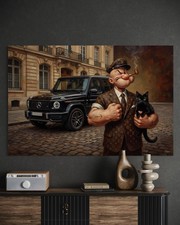 Popeye Leinwand Bild Farbig