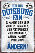 Blechschild Fußball Hier