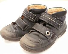 Mollio - Gr. 25 - Halb-Schuhe knöchelhoch weiches Voll-Leder blau Jungen