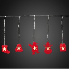 LED Lichterkette Filz Figuren