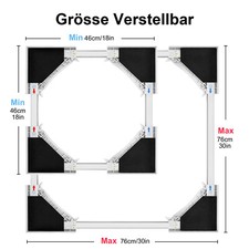 Verbindungsrahmen für Waschmaschine/Wäschetrockner, Universal-Stapelbausatz