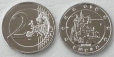 2 Euro Gedenkmünze Deutschland 2012 F Neuschwanstein / Bayern rhodiniert unz