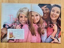 Clairol Pretty Pink Lippenstift 60s retro 1968 XL Werbung 34x26cm Vintage Ad