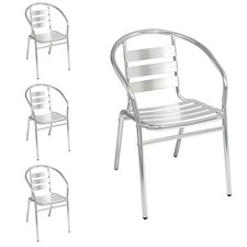 4 Stück Mojawo® Gartenstuhl