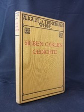 Sieben Cyklen: Gedichte. - [= Strindbergs Werke: Deutsche Gesamtausgabe]. Strind