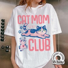 Cat Mom Club T Shirt Cute