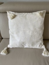 LENE BJERRE Dänemark ‼️ Edler Sofakissen-Bezug Beige 45x45 cm ?Top-Zustand