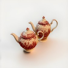 Johnson Bros Coaching Scenes Kannen Krug mit Deckel England Rot