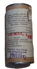 Versandrolle von OAK RIDGE NATIONAL LABORATORY an TU Berlin, 1962, Isotope