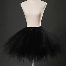 DE Röcke Junggesellenabschied Tütü Tüllrock Petticoat Ballett Reifrock Schwarz R