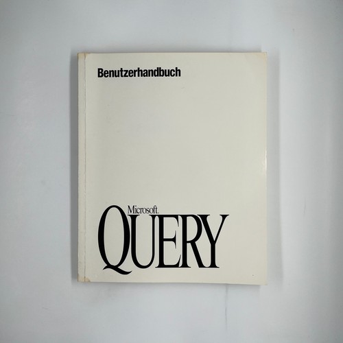 Microsoft query - query, /
