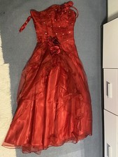 Ballkleid Gr. 34 Rot Tüll Mit