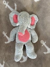 Woodies Elefant grau pink Frottee 25 cm Stofftier, Kuscheltier