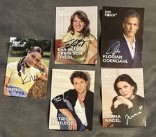 5 Autogrammkarten ARD Rote