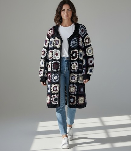 Granny square häkeln jacke - granny,