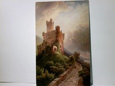 Burgen / Schlösser. Burg Sooneck am Rhein bei Niederheimbach / Bingen. Alte Ansi