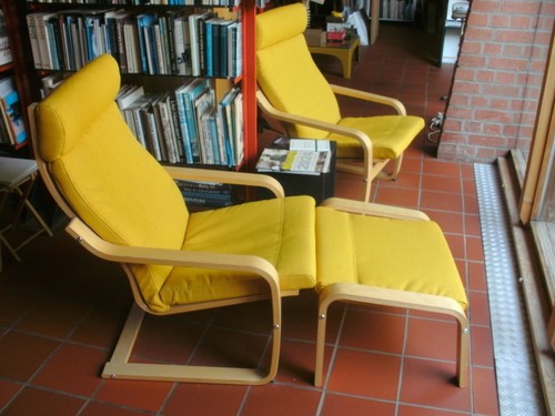 Sessel mit hocker - sessel,