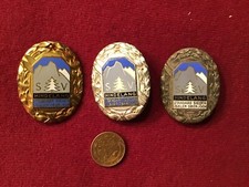 3 alte Abzeichen Anstecknadeln