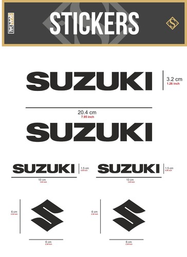 Suzuki logo aufkleber - 2x,