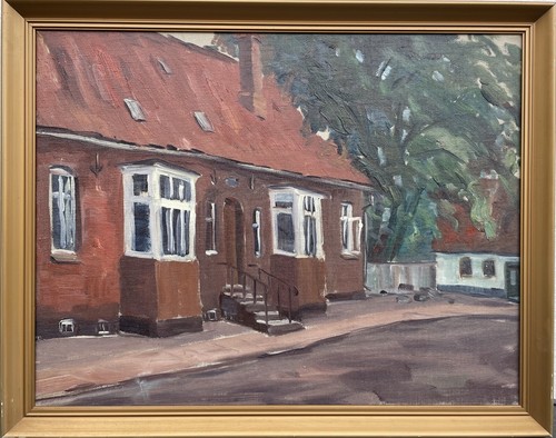 Impressionist rotes landhaus - impressionist,