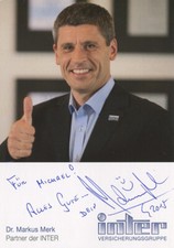 MARKUS MERK - Autogramm orig. - dt. FIFA-Schiedsrichter, 3x Weltschiedsrichter