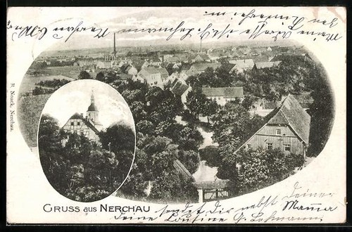 Nerchau church partial view - nerchau,,