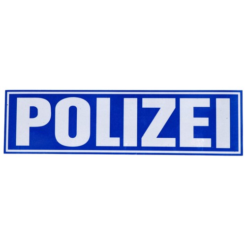 Magnetschild polizei weiß - magnetschild, "polizei"