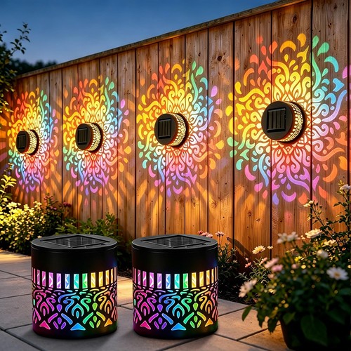 Solar wandleuchte mandala led - solar,