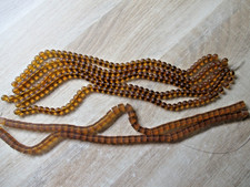 Glasperlen bernsteinfarben zum