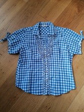 Trachtenbluse von Stockerpoint * Blau/Weiß * Gr. 42/44 * Neu!