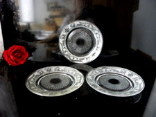 3 tolle Jugendstil Glasteller