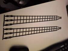 2 x schmale lange schwarze 3er Wanten  fürs Piratenschiff 4290 /  Playmobil.