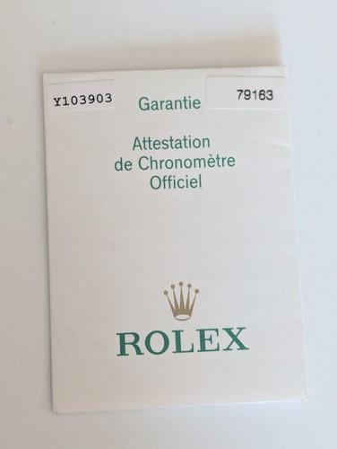 Warranty paper 79163 y - r,