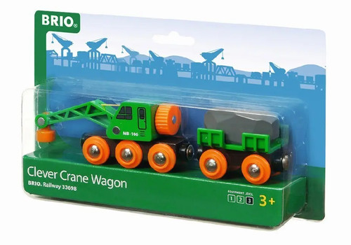 Brio world grüner kranwagen - brio,