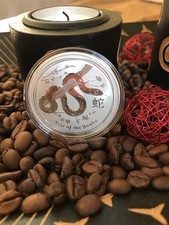 1 OZ Silber Münze Lunar II Schlange 2013 Australien Snake 1$ Dollar aus Rolle