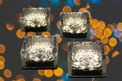 Solar deko steine glas - deko, 4er