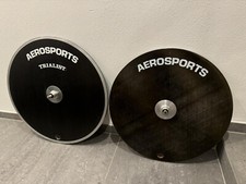 vintage AEROSPORTS trialist carbon disc wheel set time trial lo pro 650c & 700c