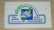 Alter Aufkleber | Sticker 25 Jahre HILDEBRAND LKW + Omnibus Auspuffanlagen