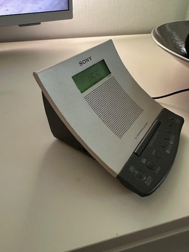 Sony radiowecker silber - sony,