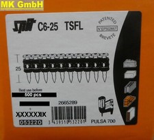 SPIT: 500 Nägel C6-25 TSFL für PULSA 700 + 800, 40 P / E Akku Gasnagler, 25mm