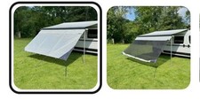 Markise Vorderwand Sonnenschutz 430x200cm Sichtschutz für Wohnwagen Wohnmobil
