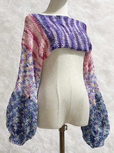 Handgestrickter pullover bunt - handgestrickter,
