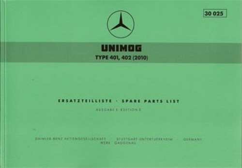 Unimog ersatzteilliste - unimog,
