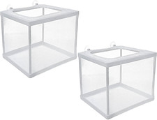 2 Stück Ablaichkasten Aquarium Zuchtbecken mit Saugnäpfen, Aufzuchtbecken für Fi