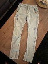 VINGINO geniale Hose Jeans Jungen Slim Toller Schnitt Destroyed Gr.13 (158)