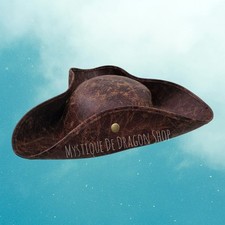 Piraten Hut Braun  Lederoptik