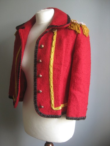 Vintage militär wolljacke - militär,