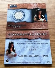 Xena Beauty And Brawn Costume Trading Card C8 XENA  Lucy Lawless