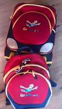 Kinder Lufthansa Rucksack und Trolley Koffer LU’s World top Zustand