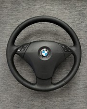 Original BMW E60 E61 Multifunktionslenkrad Lederlenkrad Schwarz Generalüberholt